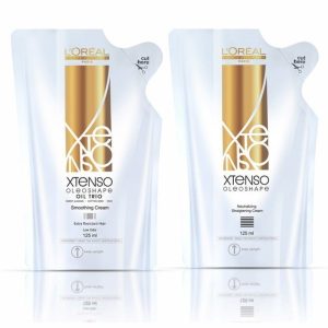 Loreal Professionnel Xtenso Oleoshape Smoothing Cream & Neutralizing Straightening Cream for Extra Resistant Hair - 125 ml + 125 ml