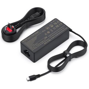 Lapcom 65W USB C Latitude Laptop Charger, Power Supply Cable Adapter for Dell Latitude 5420 5320 3520 7420 5520 5330 7390 7370 5285 5289 5290 7275 7285 7410,XPS 12 9250 XPS 13 9350,Chromebook 3100 3400 5190