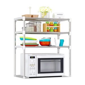 Lifebasics 3-Tier Multi-functional Kitchen Storage Shelf Rack Microwave Oven Shelving Unit